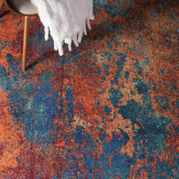 Abstract Rug, 6mm Thick Stain-Resistant Graphics Rug, Modern Rug For Bedroom, Living Room, & Dining Room-66Cm X 114Cm - thumbnail 3