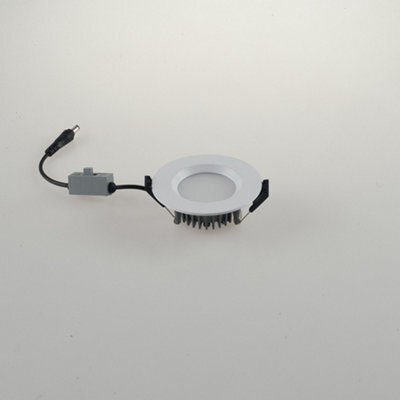 Luminosa Lighting Luminosa Tron Outdoor Led Recessed Downlight With Adjustment For Kelvin, Matt White, Ip40, 3000- 4000-6000K