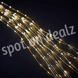 Spot On Dealz 672 Led Christmas Lights Sparkle Cascading Micro Tree Lights Christmas Decorations Outdoor Home Garden Indoor Xmas  Warm White - thumbnail 3