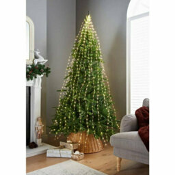 Spot On Dealz 672 Led Christmas Lights Sparkle Cascading Micro Tree Lights Christmas Decorations Outdoor Home Garden Indoor Xmas  Warm White - thumbnail 2