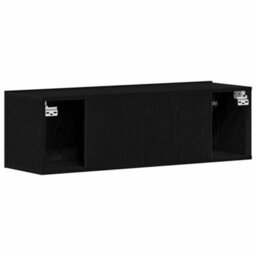 Walplus Tv Cabinets Black Oak 100 X 30 X 30 Cm Engineered Wood - thumbnail 6