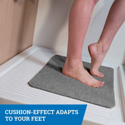 Jml Hydro Wonder Grey- Super-Comfy Shower Mat That Never Stains Or Blocks Your Drains - image 1