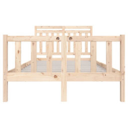 Berkfield Bed Frame Solid Wood 140X200 Cm - thumbnail 4