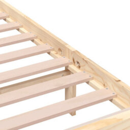 Berkfield Bed Frame Solid Wood 140X200 Cm - thumbnail 6