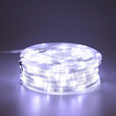 Shatchi 10M Cool White 100 Led String Lights 8 Modes Auto Timer Fairy Lights - Flexible Indoor-Outdoor - image 1