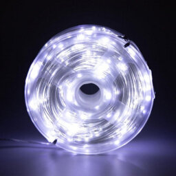 Shatchi 10M Cool White 100 Led String Lights 8 Modes Auto Timer Fairy Lights - Flexible Indoor-Outdoor - thumbnail 7