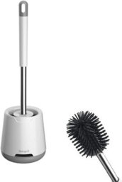 Silicone Toilet Brushes & Holders, Deep Cleaner, Toilet Brush With Quick Drying Holder Set For Bathroom - thumbnail 1