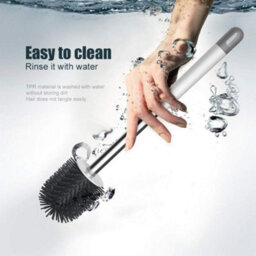 Silicone Toilet Brushes & Holders, Deep Cleaner, Toilet Brush With Quick Drying Holder Set For Bathroom - thumbnail 5