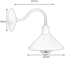 " Vintage Metal Swan Neck Wall Sconce Wall Light Fixture" - thumbnail 5