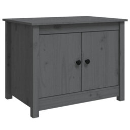 Walplus Coffee Table Grey 71X49X55 Cm Solid Wood Pine - thumbnail 2