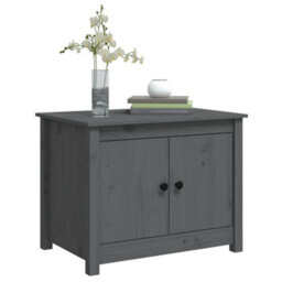 Walplus Coffee Table Grey 71X49X55 Cm Solid Wood Pine - thumbnail 4