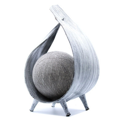 Greywash Coconut Lamp Wrapover Natural Decorative Lighting - image 1
