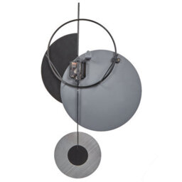 Wyld And Coco Aurora Clocks Wall Clock - Minimalist Grey Black Gold Pendulum, 32 X 60 Cm - thumbnail 4