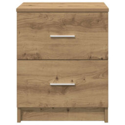 Berkfield Bedside Cabinets 2 Pcs With 2 Drawers Artisan Oak 40X36X50 Cm - thumbnail 4