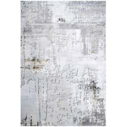 Loomed Silver Gold Metallic Transitional Contemporary Abstract Living Area Rug 160X230Cm - thumbnail 7