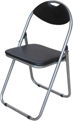 Comfortable Folding Chair With Padded Seat, Durable Steel Frame, Easy To Fold And Store - image 1
