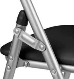 Comfortable Folding Chair With Padded Seat, Durable Steel Frame, Easy To Fold And Store - thumbnail 3