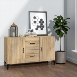 Berkfield Classic Sideboard Sonoma Oak 100X36X60 Cm Engineered Wood - thumbnail 2