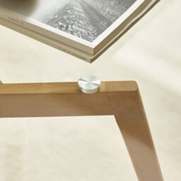 Oakham Glenfinnan 80Cm Round Glass Coffee Table In Clear Glass And Natural Oak - thumbnail 5
