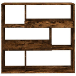 Berkfield Room Divider Smoked Oak 100X33X94.5 Cm Engineered Wood - thumbnail 4