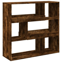 Berkfield Room Divider Smoked Oak 100X33X94.5 Cm Engineered Wood - thumbnail 6