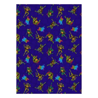 Rise Of The Teenage Mutant Ninja Turtles Fleece Turtles Blanket Multicoloured (150Cm X 100Cm) - image 1