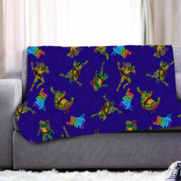 Rise Of The Teenage Mutant Ninja Turtles Fleece Turtles Blanket Multicoloured (150Cm X 100Cm) - thumbnail 2