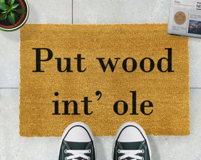 Artsy Doormats Put Wud In Ole Doormat - Regular 60X40Cm - image 1