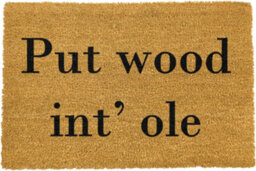Artsy Doormats Put Wud In Ole Doormat - Regular 60X40Cm - thumbnail 3