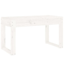 Walplus Garden Bench White 80X38X45 Cm Solid Wood Pine - thumbnail 2