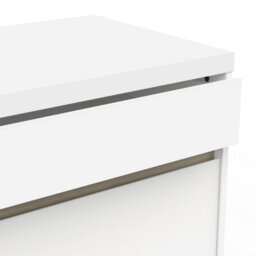 FurniComp LTD Furnicomp Avery 4 Drawer Matt White And Oak Tall Chest Of Drawers - thumbnail 4