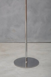Orsina Chrome Floor Lamp With White Glass Shades, Sleek Metal Frame With Sturdy Base, Modern Floor Lighting - thumbnail 3