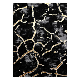 RugsX Carpet Allure 1967 Marble - Structural, Stylish, Glamour Black Gold 120X170 Cm - thumbnail 2