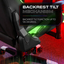 X Rocker Agility Rgb Esport Ergonomic Gaming Chair - Black - thumbnail 2