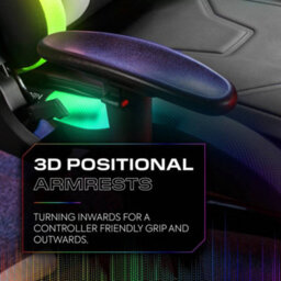 X Rocker Agility Rgb Esport Ergonomic Gaming Chair - Black - thumbnail 4