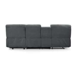 Home Detail Jacob 3 Seater Manual Recliner Sofa With Right Hand Chaise, Dark Grey Linen - thumbnail 6