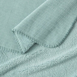 Xample Casual Living Soft Chenille Throw Blanket, Light Blue, 127 X 178 Cm, Ultra-Soft Ribbed Chenille, Sherpa Reverse, Cozy Sofa Blanket - thumbnail 2
