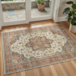 Decoranddecor Area Rugs, Living Room Rugs, Washable Rugs, 160X230Cm, Non-Slip, Pet Friendly, Low Pile, Modern Rug - Solara - thumbnail 7