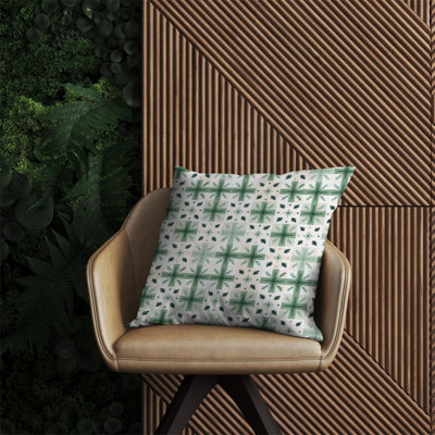 Warren Reed Designer Christmas Quilting Squares Outdoor Cushion 60Cm X 60Cm