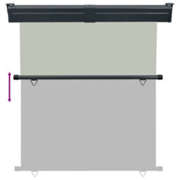 Walplus Balcony Side Awning Garden Sun Shade Canopy Gazebo For Back Door, Porch, Patio 175X250 Cm Grey - thumbnail 5