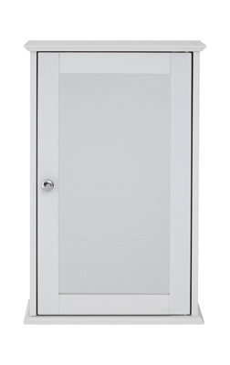 Buttercup Farm Portland Mirrored Cabinet - Wood - L15 X W34 X H53 Cm - White - image 1