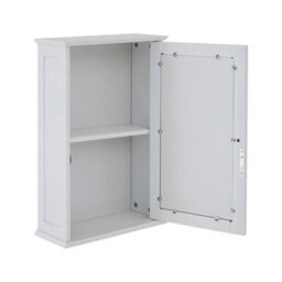Buttercup Farm Portland Mirrored Cabinet - Wood - L15 X W34 X H53 Cm - White - thumbnail 6