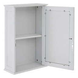 Buttercup Farm Portland Mirrored Cabinet - Wood - L15 X W34 X H53 Cm - White - thumbnail 5