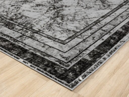Obsidian Modern Low Pile Area Rug - Frame Abstract Design Grey 200Cm X 290Cm - thumbnail 5