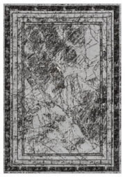 Obsidian Modern Low Pile Area Rug - Frame Abstract Design Grey 200Cm X 290Cm - thumbnail 2