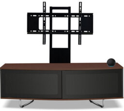 "Centurion Supports Caru Black Walnut Beam-Thru Remote Friendly D-Shape 32""-65"" Led/oled/lcd Tv Cabinet With Mounting Arm" - thumbnail 6