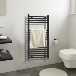 ARKO BATHROOM Arko Towel Radiator, Heated Towel Rails,wall Mounted Ladder Radiators 600X1000mm,  Black - thumbnail 4