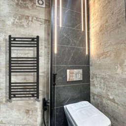 ARKO BATHROOM Arko Towel Radiator, Heated Towel Rails,wall Mounted Ladder Radiators 600X1000mm,  Black - thumbnail 7
