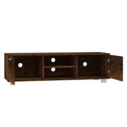 Berkfield Modern Tv Cabinet Smoked Oak 140X40.5X35 Cm Engineered Wood - thumbnail 5