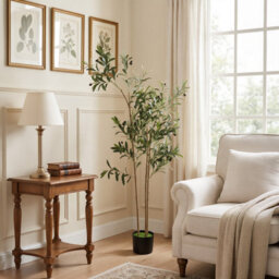 Homcom 148 Cm Decorative Artificial Plant, Silk Olive Tree With 553 Leaves - thumbnail 9